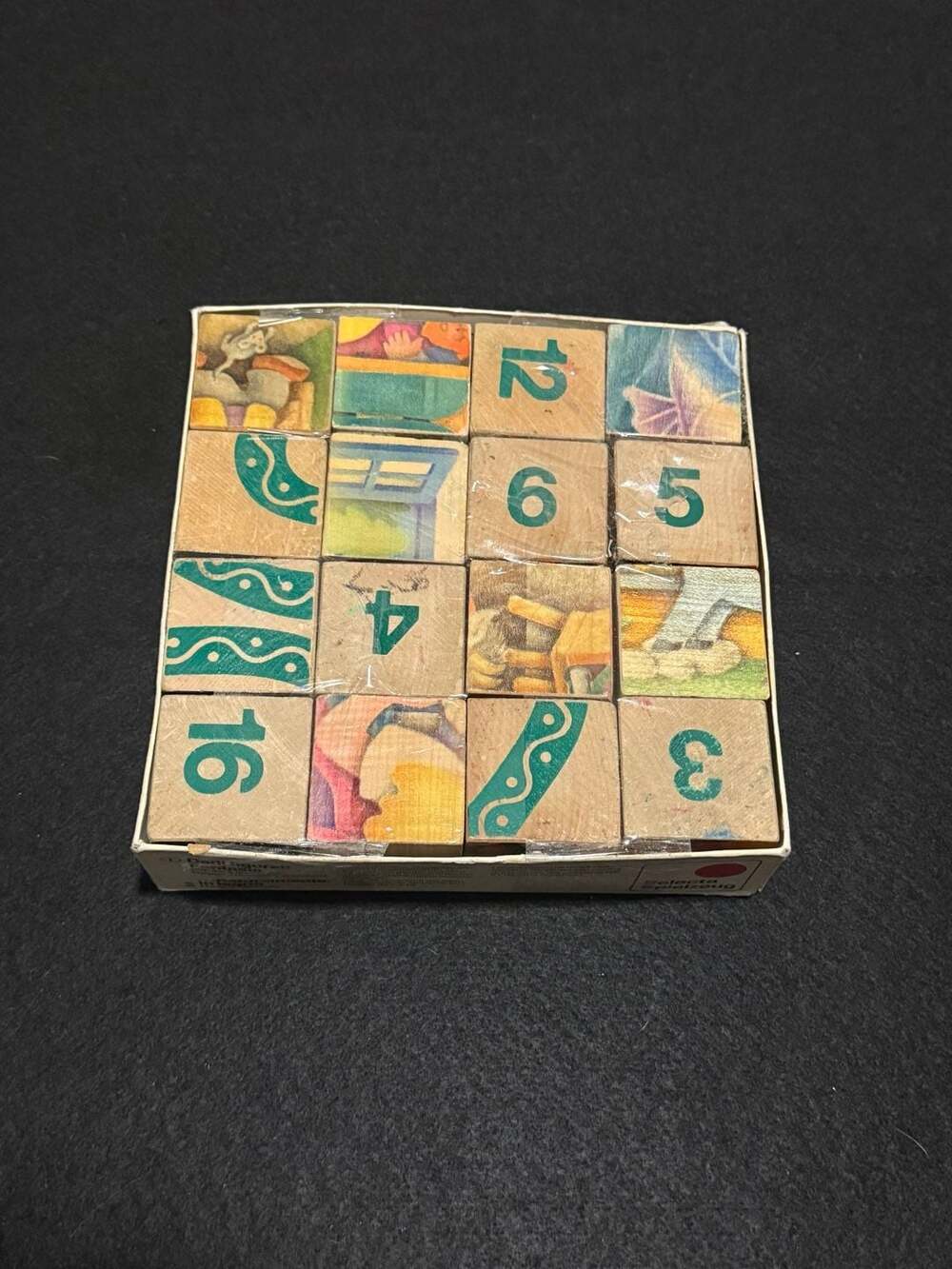 Selecta Spielzeug Picture Cubes Fantasy Wooden Fairytale Blocks 2508
